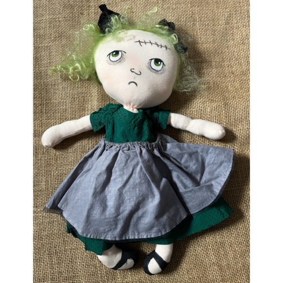 Other - Jan Shackelford Handmade Fabric Doll Raggedy Jan Grimley Troubled Tabatha READ
